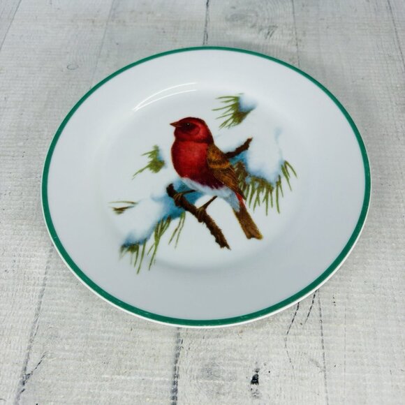 National Wildlife Federation WFE3 Songbird Red Birds 7.5" Salad Plates Set of 3 - Picture 4 of 16
